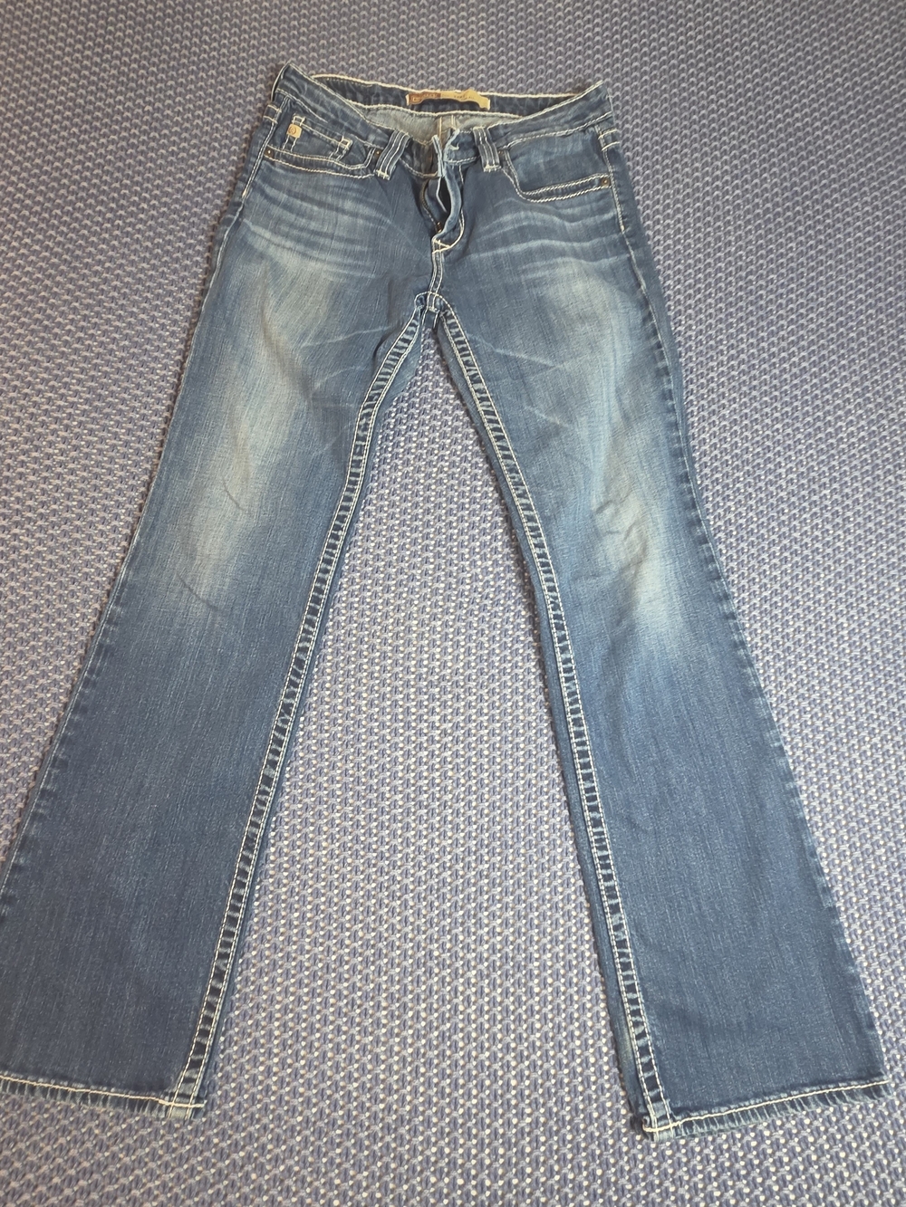 Big Star Remy Y2K Vintage Flare Jeans with Contrast Stitching #0341